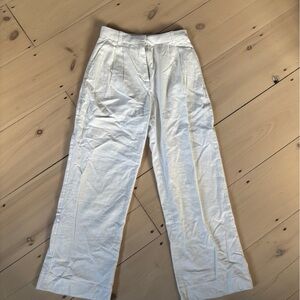 Abercrombie & Fitch white linen Trousers